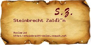 Steinbrecht Zalán névjegykártya